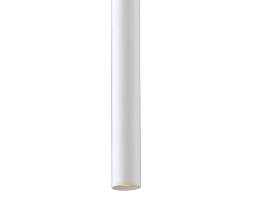 Lampadario da soffitto sospensione OBOE in alluminio tubo bianco trifase Led Cob 3000K
