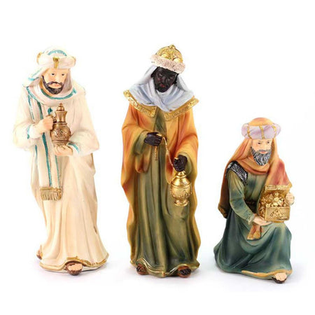Natività completa con re magi presepe in poliresina 11 soggetti
