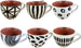 Set 6 tazzine caffè Avana colori assortitiH&H