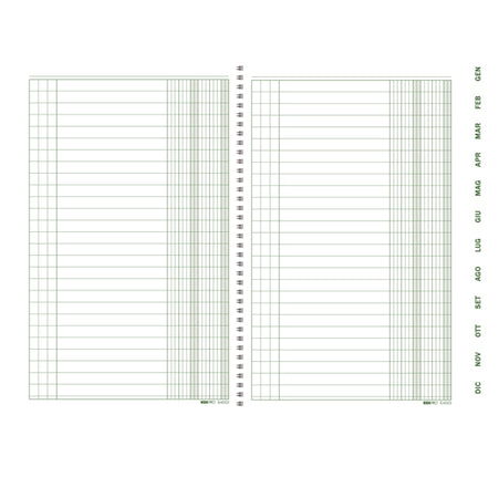Scadenzario Spiralato Gen-Dic 24X17Cm 36+12 Fg E4023 Edipro