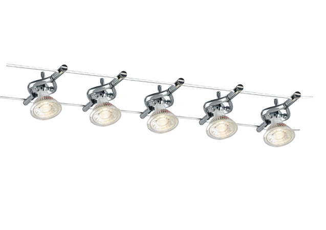 Sistema Cavi tesi METRO per applicazione led illuminazione da soffitto lampade appese 10 mt