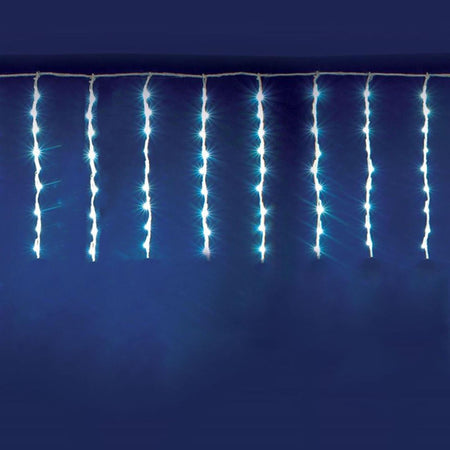 Cascata luminosa per esterno stalattite a led, decorazioni di natale in movimento 300 x h 35 cm