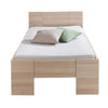 Letto singolo 1 piazza struttura telaio in legno color frassino spalliera