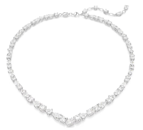 SWAROVSKI - Collana Mesmera Taglio misto, Bianca, Placcato rodio