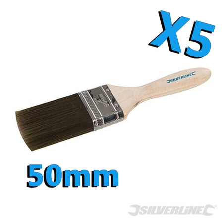 Pennello Sintetico Premium Advanced per Vernici a Base Olio e Emulsioni Silverline