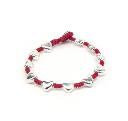 VESTOPAZZO - BRACCIALE 1 GIRO CUORI BOMBATI