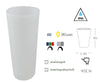 Lampada vaso da giardino GECO bianco a LED RGB dimmerabile cambia colore dm 38 cm Altezza 90 cm
