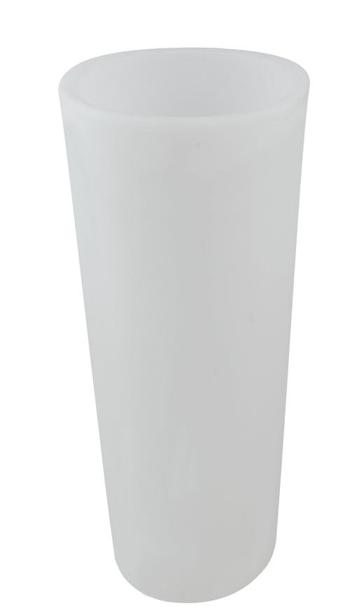 Lampada vaso da giardino GECO bianco a LED RGB dimmerabile cambia colore dm 38 cm Altezza 90 cm