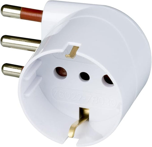 ROSI - ADATTATORE SCHUKO 16A 2P+T BIA 90