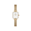 Daniel Wellington - OROLOGIO QUADRO MINI LUMINE BEZEL GOLD