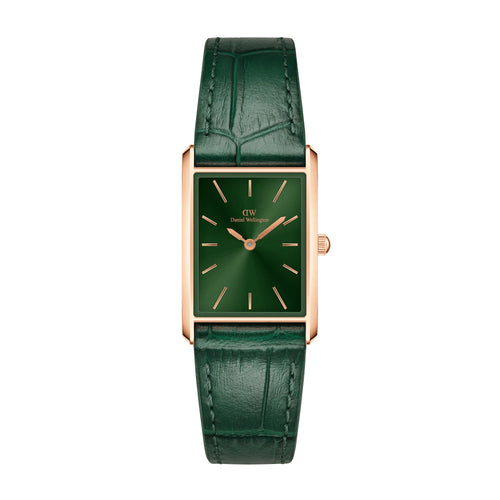 Daniel Wellington - OROLOGIO BOUND CROCODILE EMERALD SUNRAY ROSE GOLD