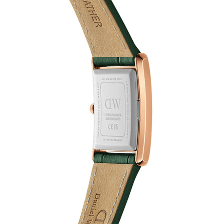 Daniel Wellington - OROLOGIO BOUND CROCODILE EMERALD SUNRAY ROSE GOLD