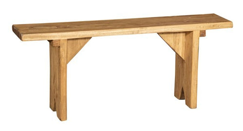 Biscottini Panca Biscottini Legno Massello Tiglio Naturale 120x25x50 Made Italy Arredo