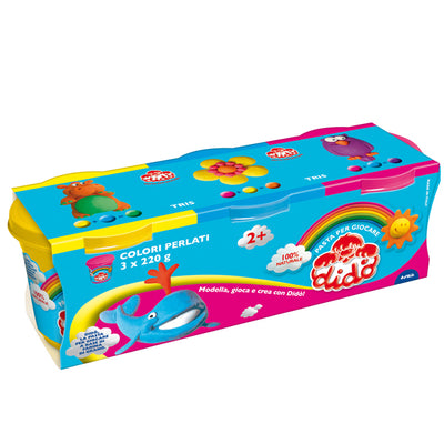 Tris Barattoli didò 220Gr Giallo-Magenta-Blu