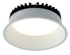 Lampada da incasso tonda in alluminio bianca pressofuso con Led SMD integrato 4000K- 2700Lm30W