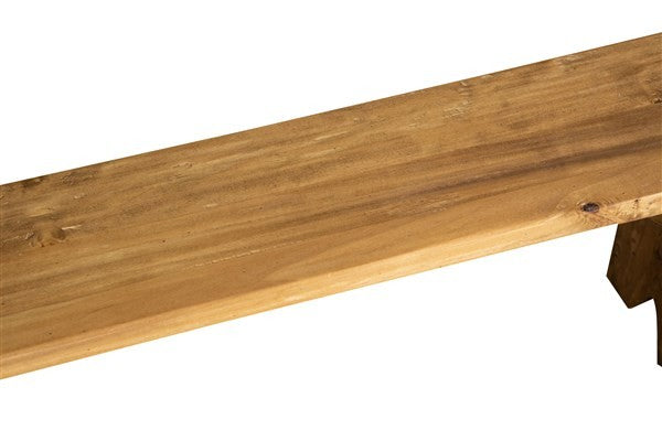 Biscottini Panca Biscottini Legno Massello Tiglio Naturale 160x25x50 Stile Country Made