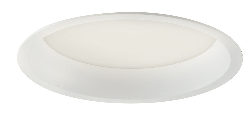 Lampada da incasso tonda in alluminio bianca pressofuso con Led SMD integrato 5000K- 1600Lm18W