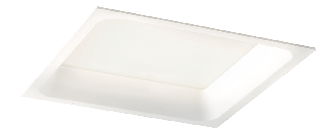 Lampada da incasso quadrata in alluminio bianca pressofuso con Led SMD integrato 4000K- 2800Lm30W