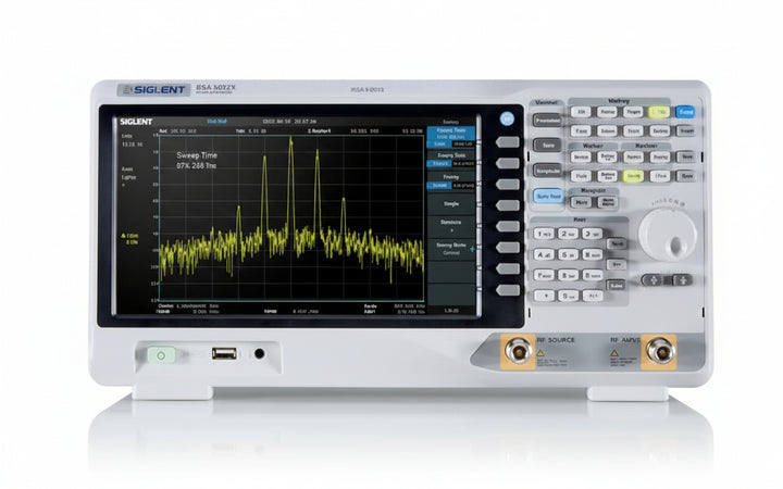 SIGLENT Serie SSA3000X Spektrumanalysator, 9 kHz-3,2 GHz, Frequenz, 0,7 dB, Gesamtbreite Genauigkeit, 25,7 cm (10,1 Zoll) WVGA (1024 x 600) Monitor