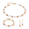 Coeur de Lion - Orecchini GeoCUBE Iconic Mono Oro Apricot Crush