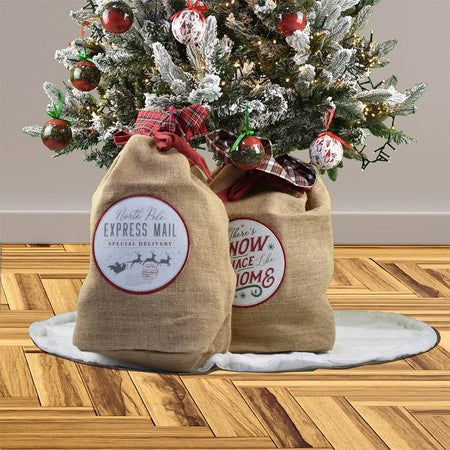 Sacco in Juta 45 x 60 Cm linea Christmas decoro Casuale Mercury 87611