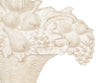 Biscottini FREGIO CESTO FRUTTA IN LEGNO FINITURA BIANCO ANTICATO MADE IN ITALY