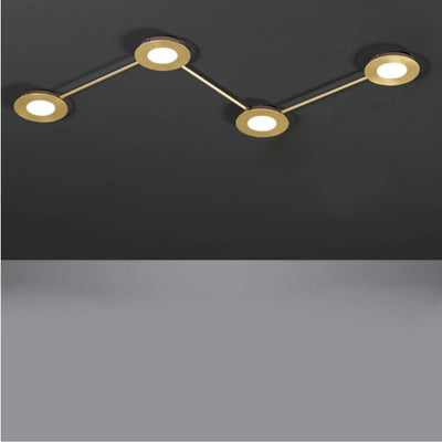 Plafoniera moderna Cattaneo VINTAGE 876 4 PA Gx53 LED lampada soffitto parete componibile metallo verniciato interno
