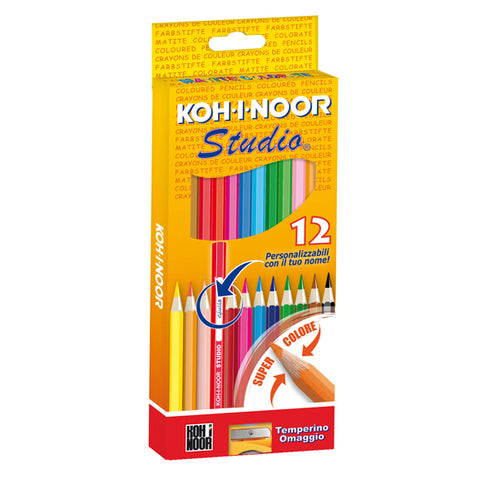 Astuccio 12 Matite Colorate Studio Koh.I.Noor