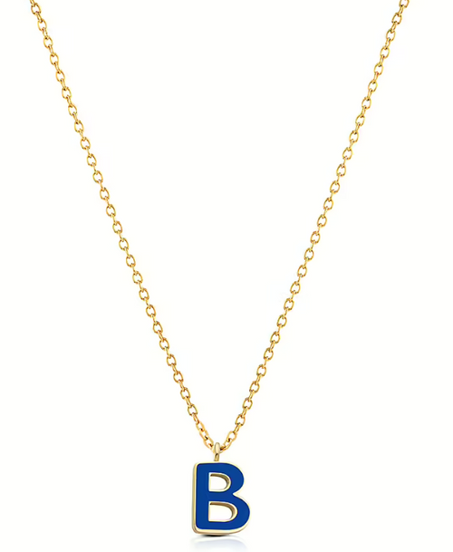 Ops Object - Collana COLOR LETTER B con smalto colorato