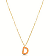 Ops Object - Collana COLOR LETTER D con smalto colorato