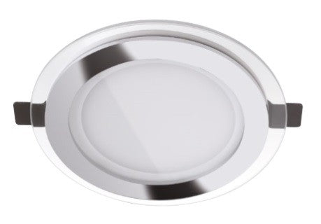 Lampada da incassso SLIM tonda per soffitto o mura bianca in alluminio pressofuso SMD 24w -3000K