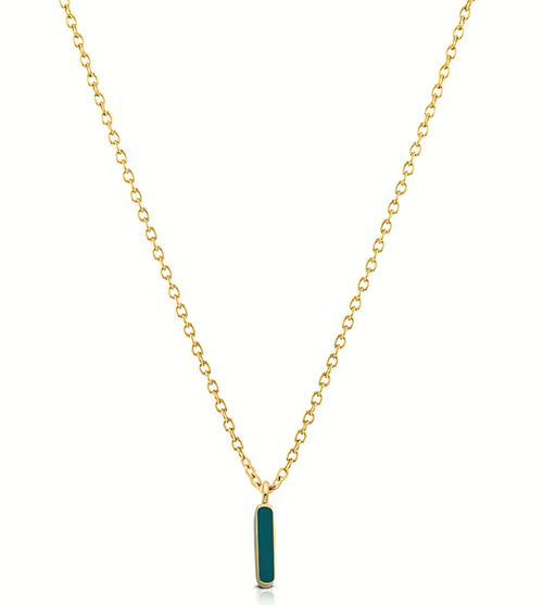 Ops Object - Collana COLOR LETTER I con smalto colorato