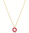 Ops Object - Collana COLOR LETTER O con smalto colorato