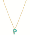 Ops Object - Collana COLOR LETTER P con smalto colorato
