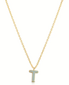 Ops Object - Collana COLOR LETTER T con smalto colorato