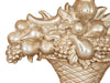 Biscottini FREGIO CESTO FRUTTA IN LEGNO FINITURA ARGENTO ANTICATO MADE IN ITALY realizzato