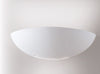 Applique mezza luna bianco moderno a parete in gesso 1xE27 max 40W