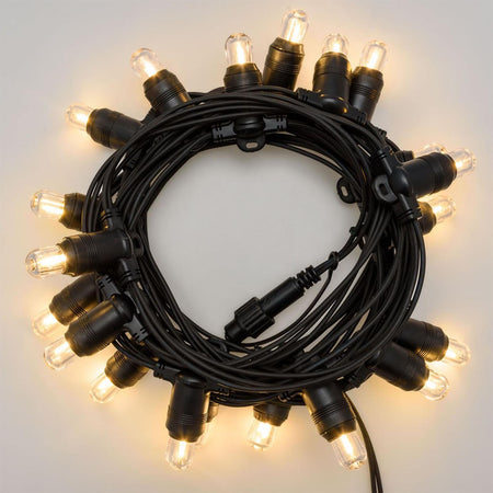 Cordoniera con 20 led da esterno per balcone e giardino decorazione nataliza 6 mt