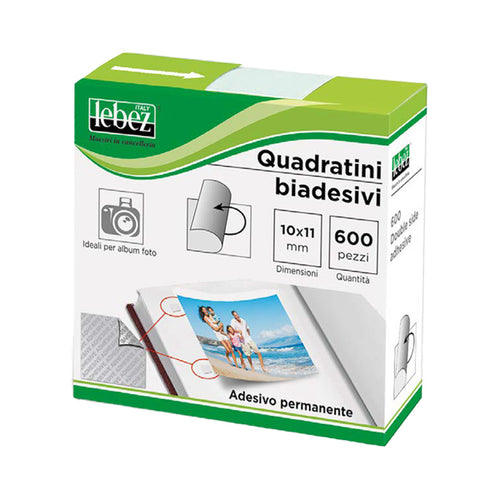 Dispenser 600 Quadratini Biadesivi Per Foto Art.630