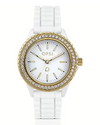 Ops Object - Orologio BRILLIANT con cinturino in silicone bianco