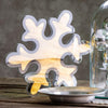 Fiocco di neve effetto specchio a led ø 30 cm decorazioni natalizie da interno