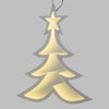 Albero di natale effetto specchio a led h 60 cm decorazioni natalizie da interno