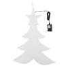 Albero di natale effetto specchio a led h 60 cm decorazioni natalizie da interno