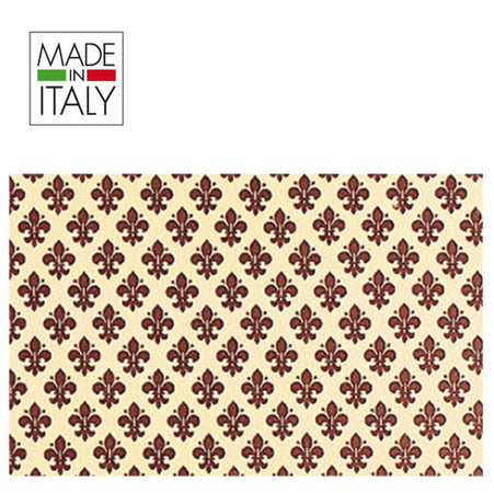 Rotolo Cartarivesto 49X300Cm Giglio Marrone Adesivo Rextaco