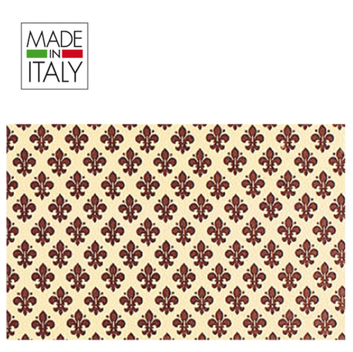 Rotolo Cartarivesto 49X300Cm Giglio Marrone Adesivo Rextaco