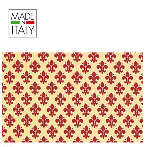 Rotolo Cartarivesto 49X300Cm Giglio Rosso Adesivo Rextaco