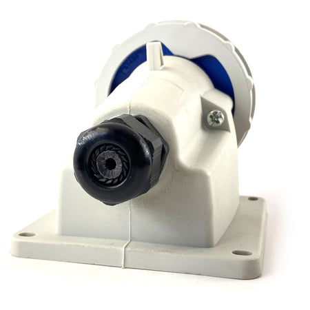 Spina Fissa a 90 Gradi 16A IP67 Blu