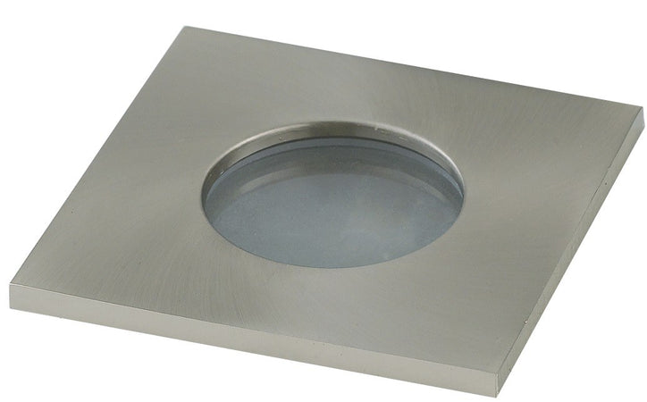 Struttura da incasso VIPER per lampada GU10 quadra fissa Nickel IP65 82x82 mm