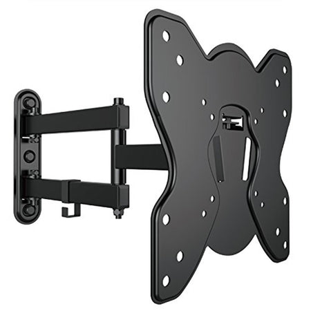 Mensola staffa porta tv 28/42" con braccio nero 451063 supporto da parete metronic a muro