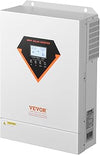 VEVOR Hybrid Solar Inverter 6kW All-in-One Pure Sine Wave Inverter 48V DC to 220/230V AC with Built-in 120A MPPT Solar Controller for Lead Acid Lithium Batteries Off Grid System